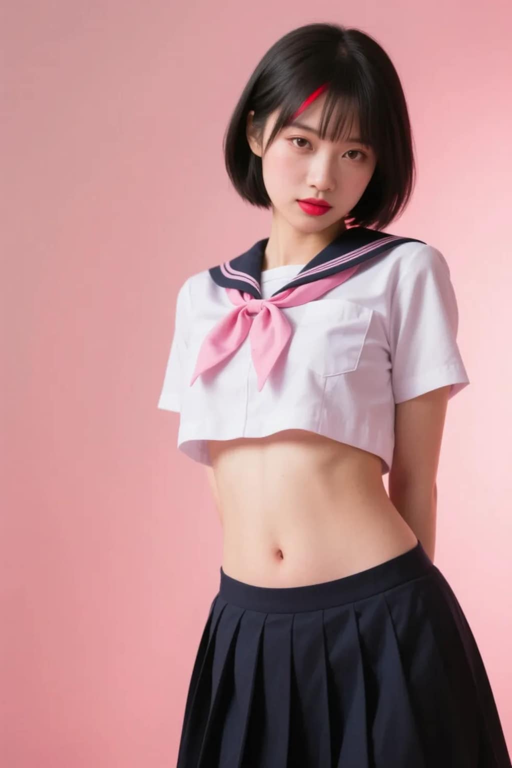 黒髪ショートボブ