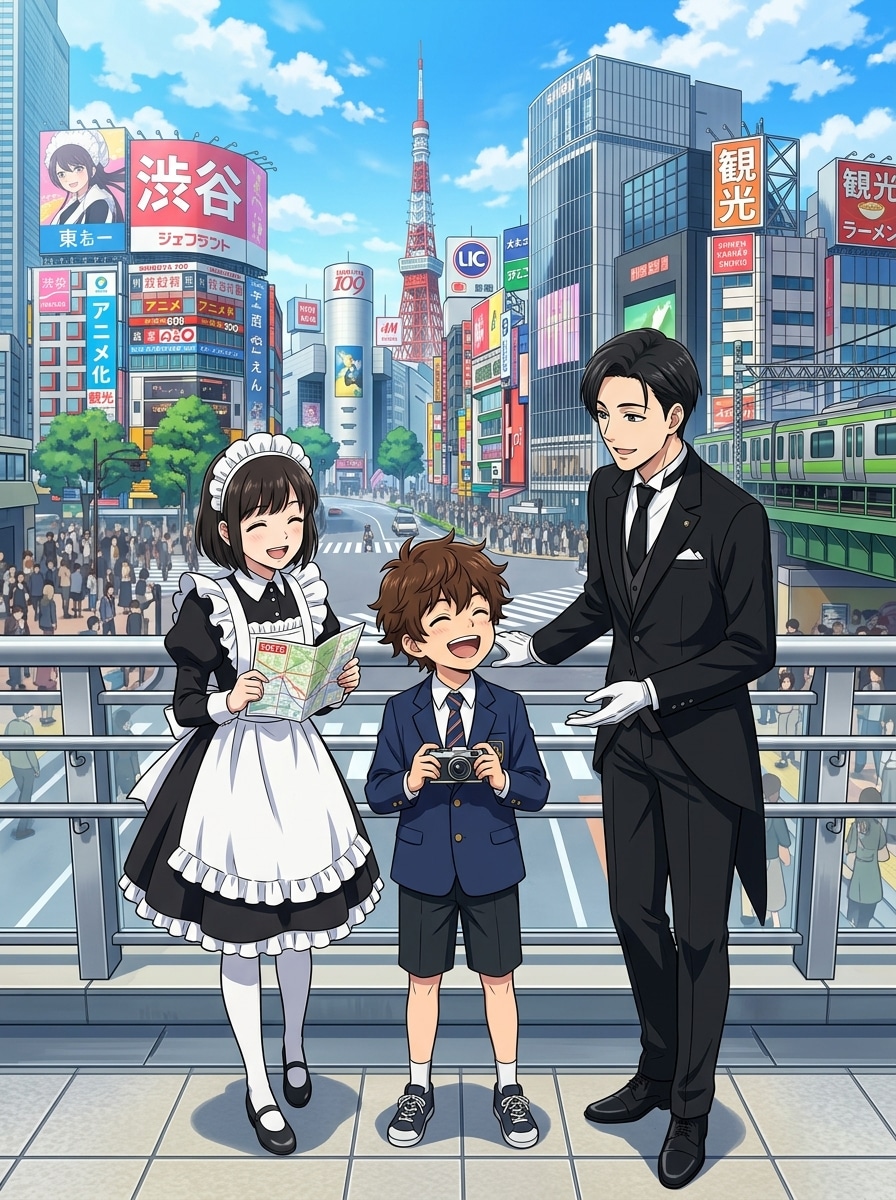成司くんのGW東京観光行楽旅行 | の人気AIイラスト・グラビア