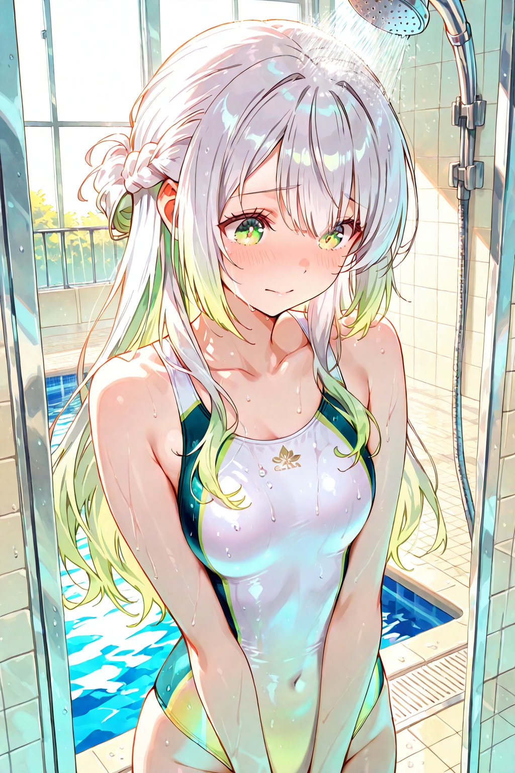 シャワー浴びるセリュナさん