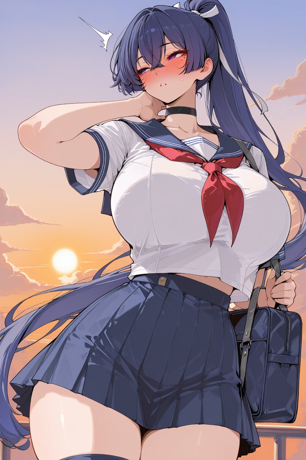 夕暮れ