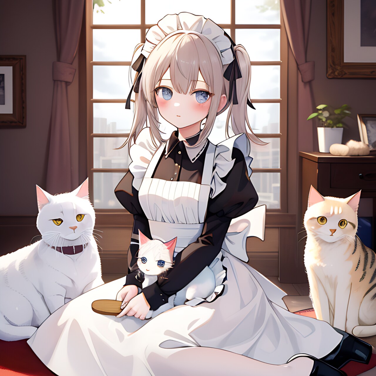 (20word)ねこさんとメイドさん(20語)