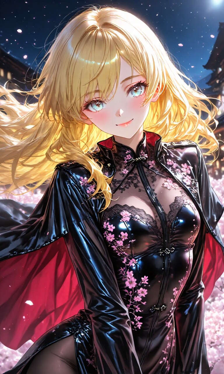 月夜の黒椿 | の人気AIイラスト・グラビア