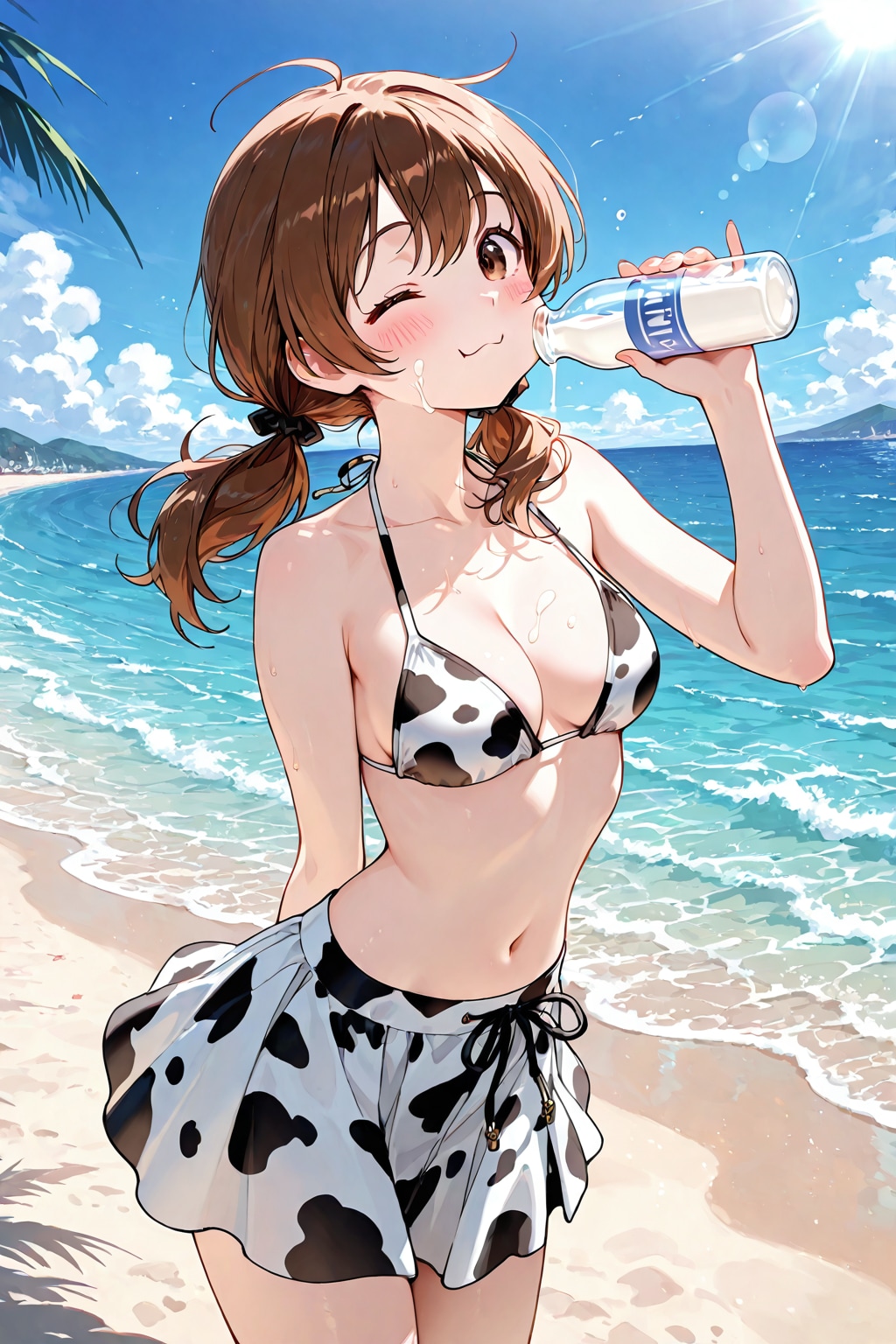 絵海ちゃんの牛柄ビキニ