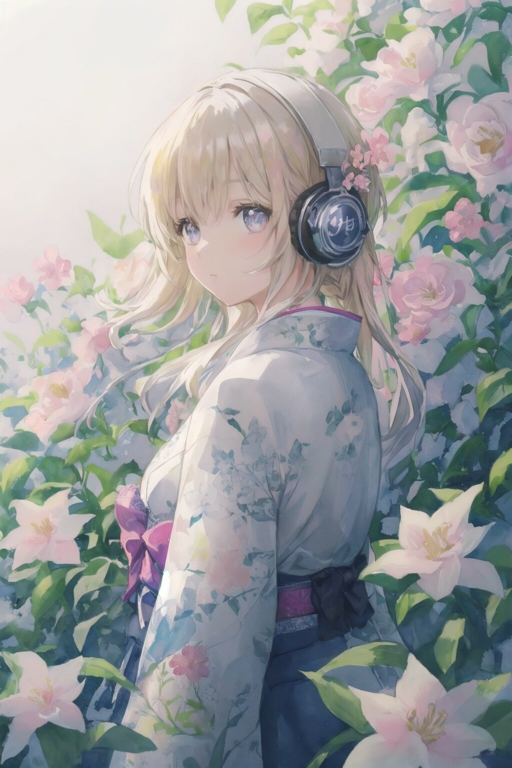 花と音楽 | の人気AIイラスト・グラビア