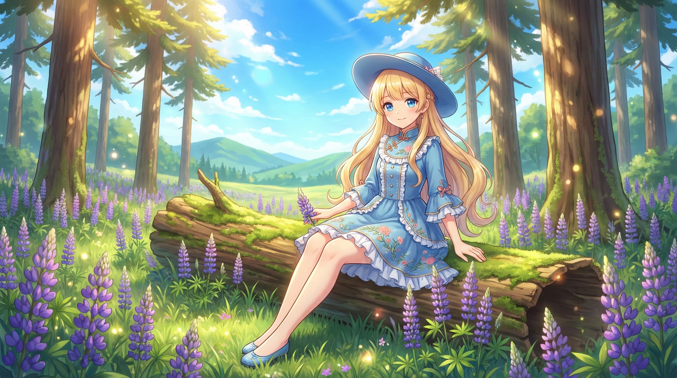 森影に佇む蒼き夢 | の人気AIイラスト・グラビア