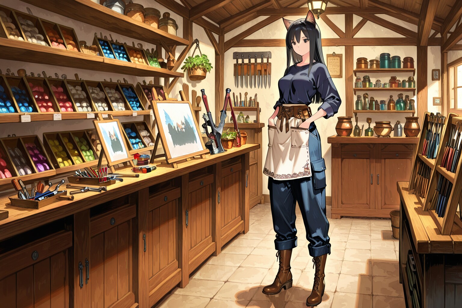 修理屋の店員さん