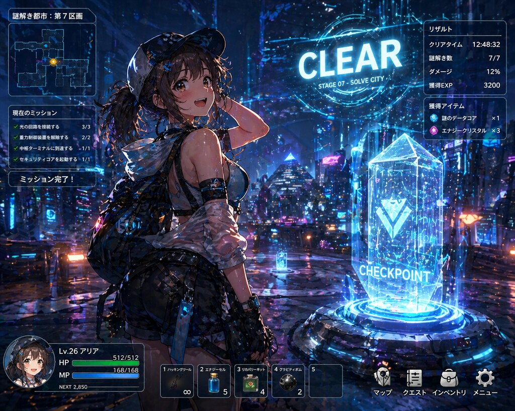 Neon Puzzle Victory！