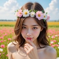 花に抱かれて 2枚目