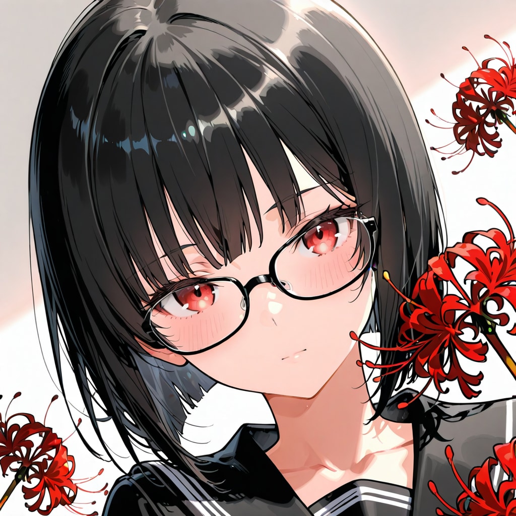 セーラー服と彼岸花 | の人気AIイラスト・グラビア