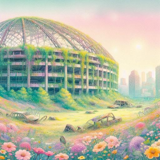 晴天アポカリプスのバンテリンドーム | の人気AIイラスト・グラビア