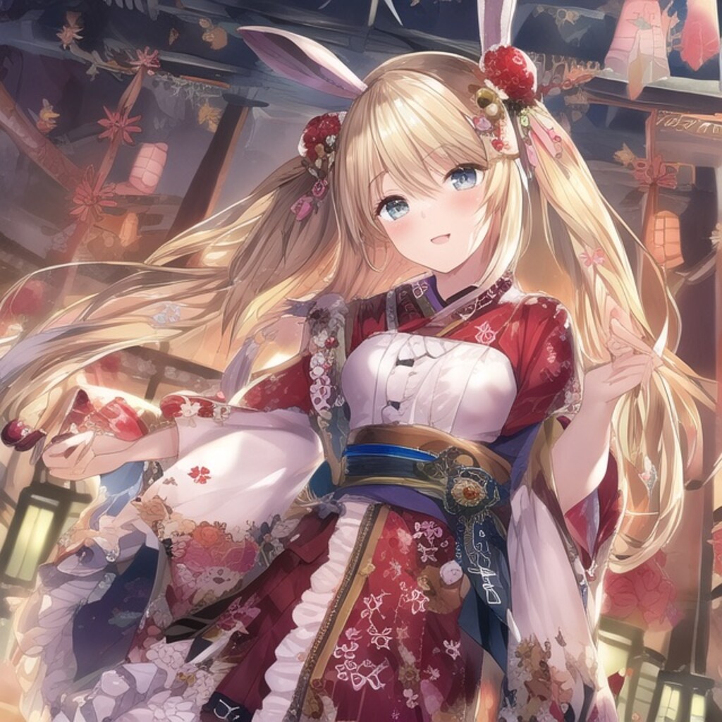 新年あけおめうさぎ