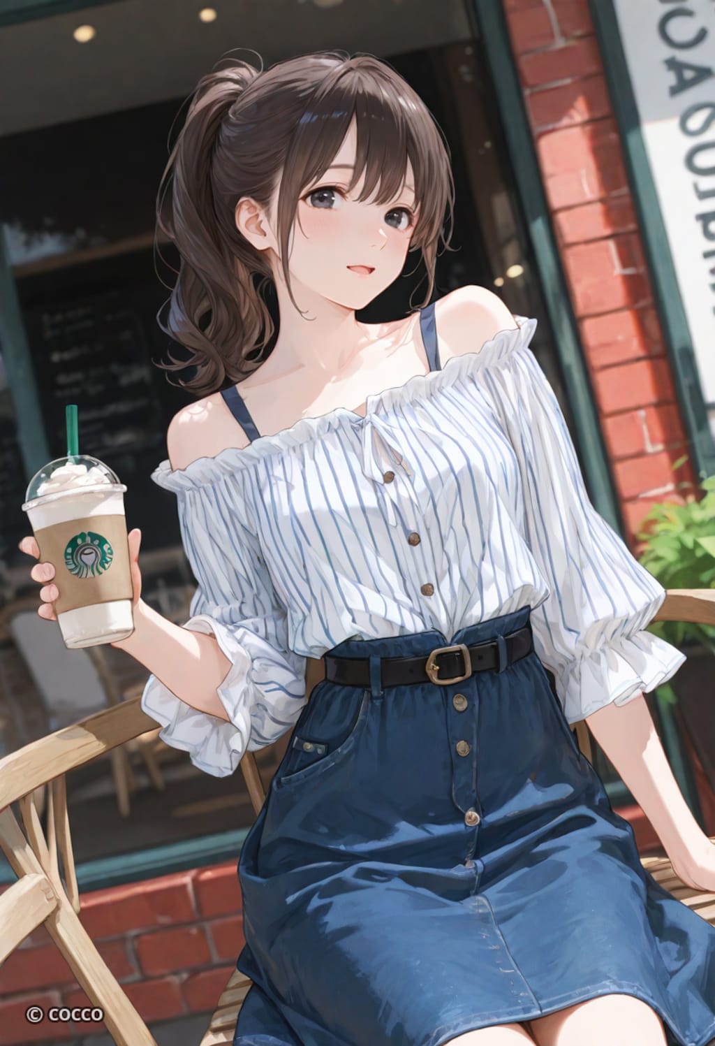 冷たい飲み物と過ごしてます♪