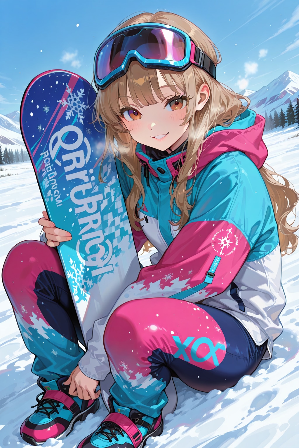 ギャルちゃんとスノボ