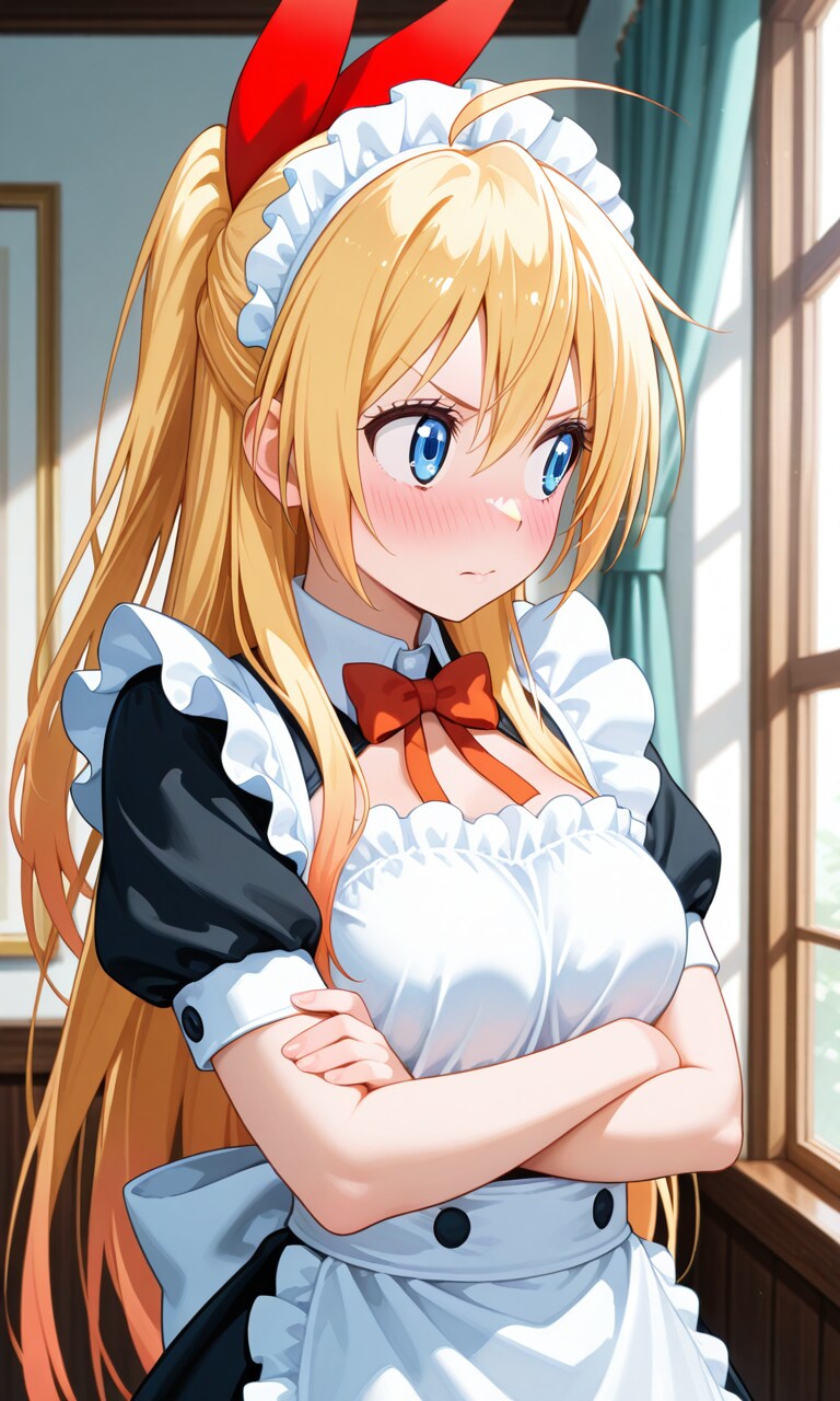 【コスプレ】千棘ちゃんメイド＋下着姿1枚