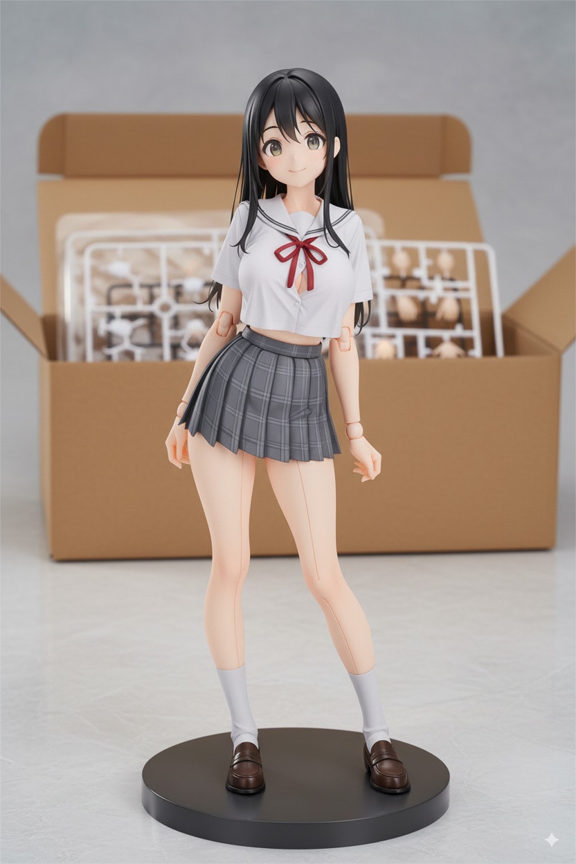 黒髪ロングちゃんプラモ | の人気AIイラスト・グラビア