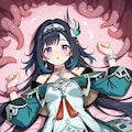 お題箱78藍硯(原神) 2枚目