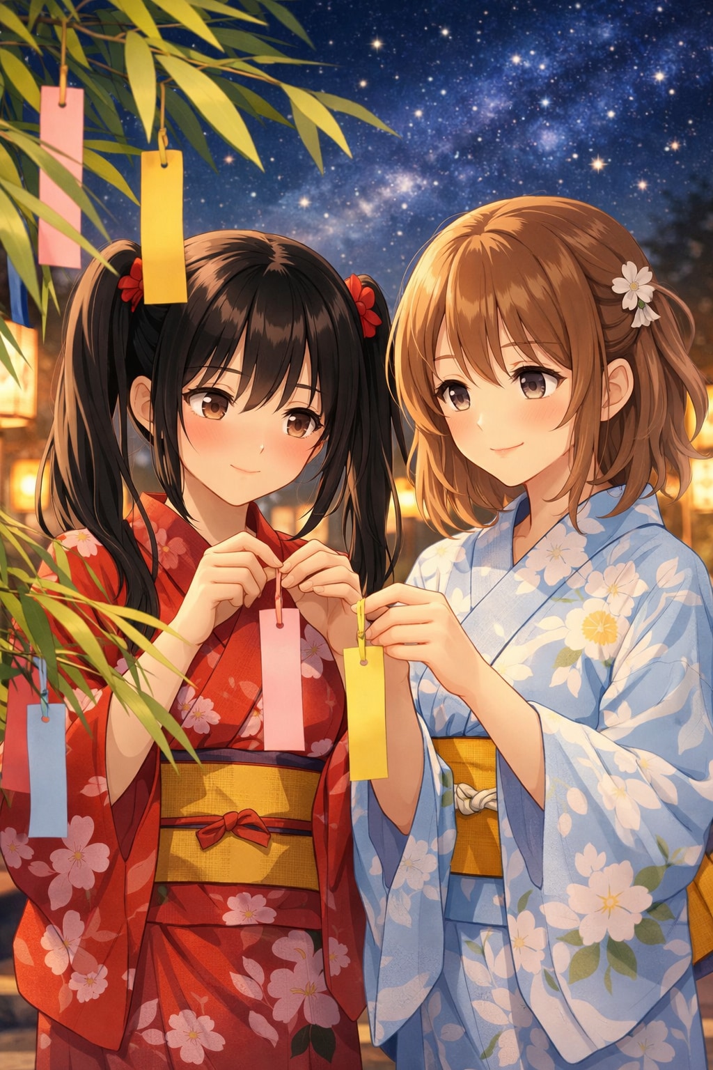 星に願いを（七夕、浴衣の日　01）
