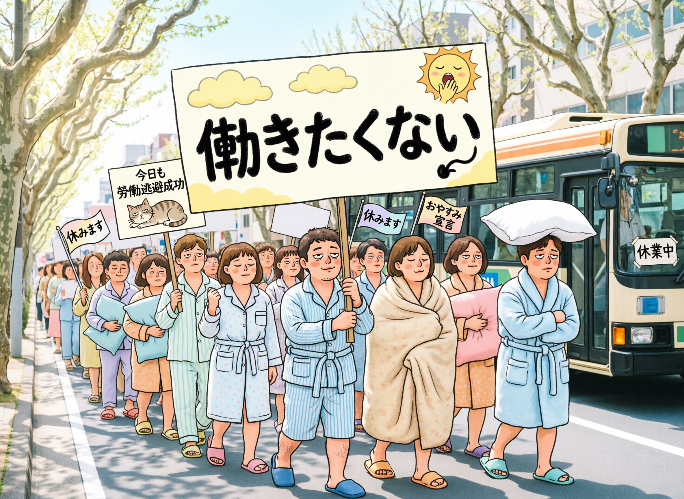 働きたくない運動(デモ)