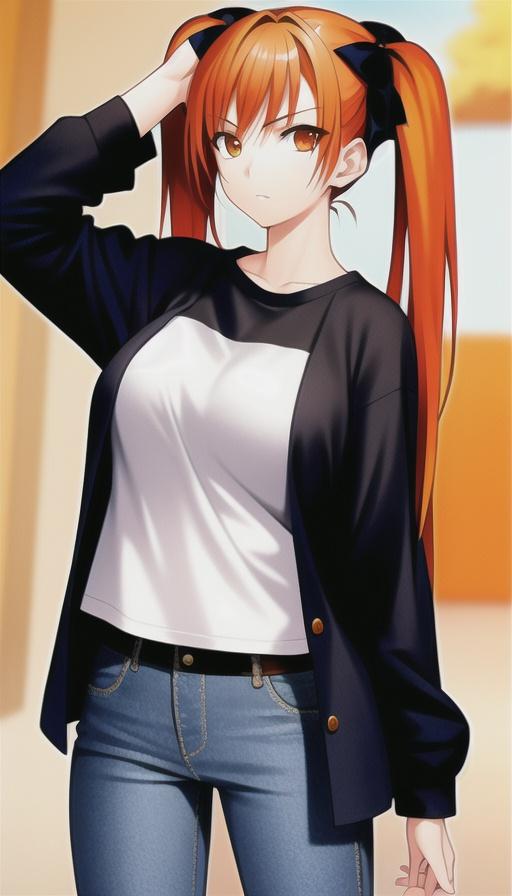 オレンジ髪　5 | の人気AIイラスト・グラビア
