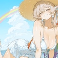 ストローハットのお嬢さん 2枚目