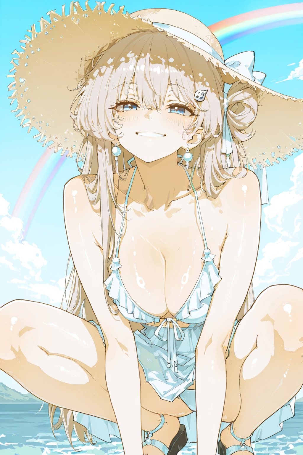 ストローハットのお嬢さん