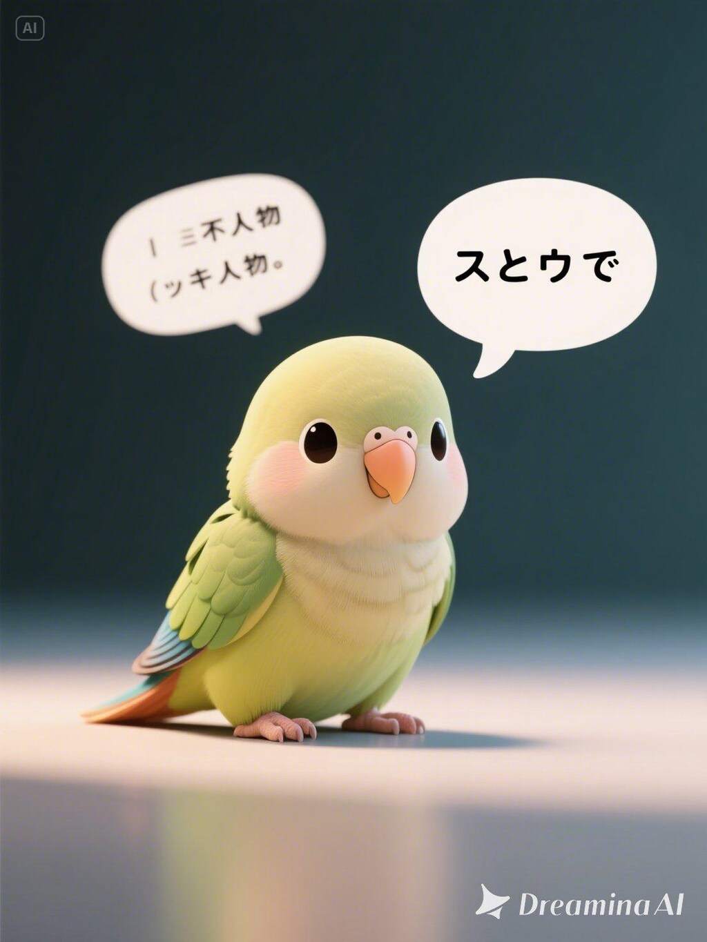 dreaminaで喋るインコさん