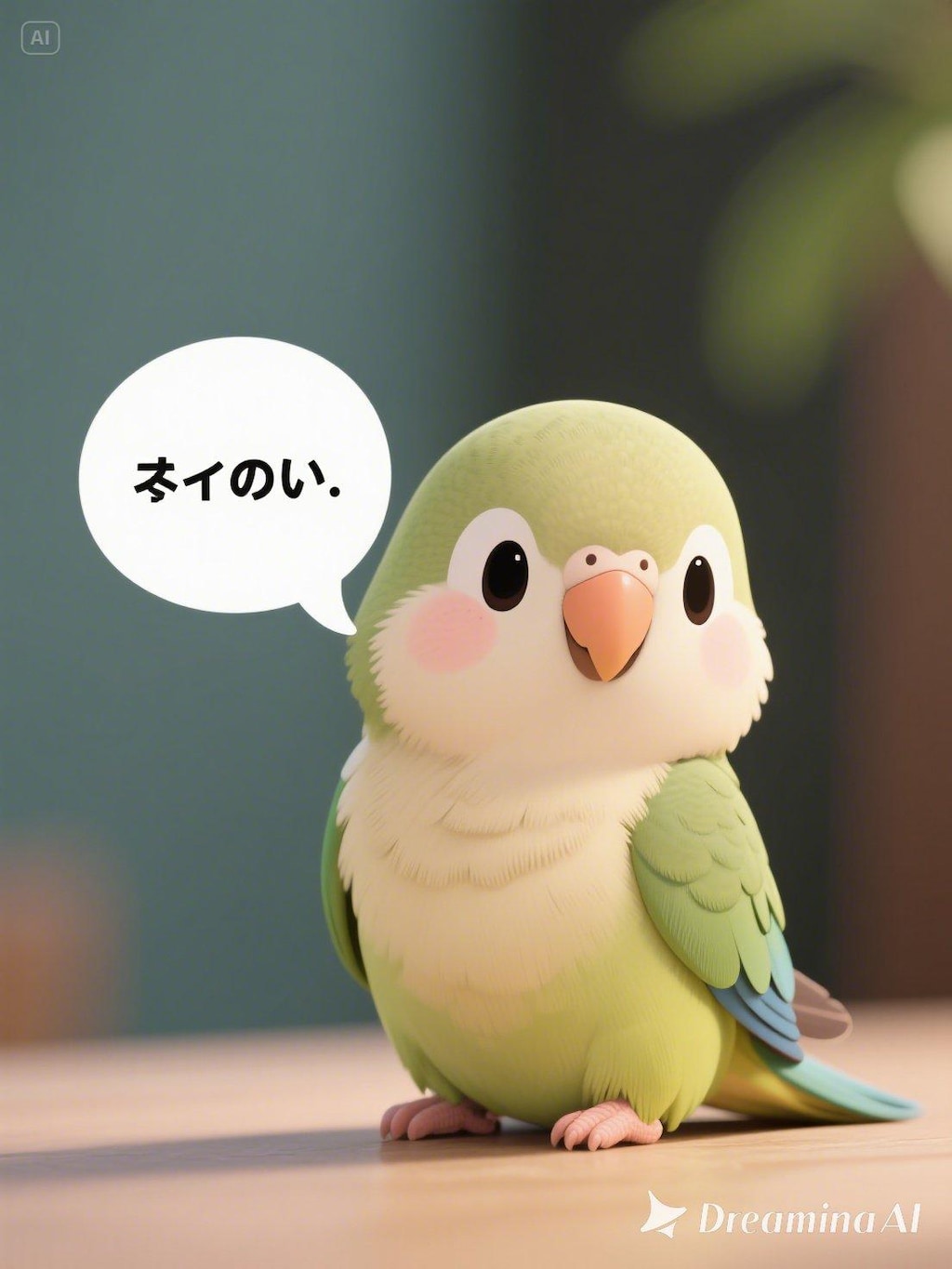 dreaminaで喋るインコさん