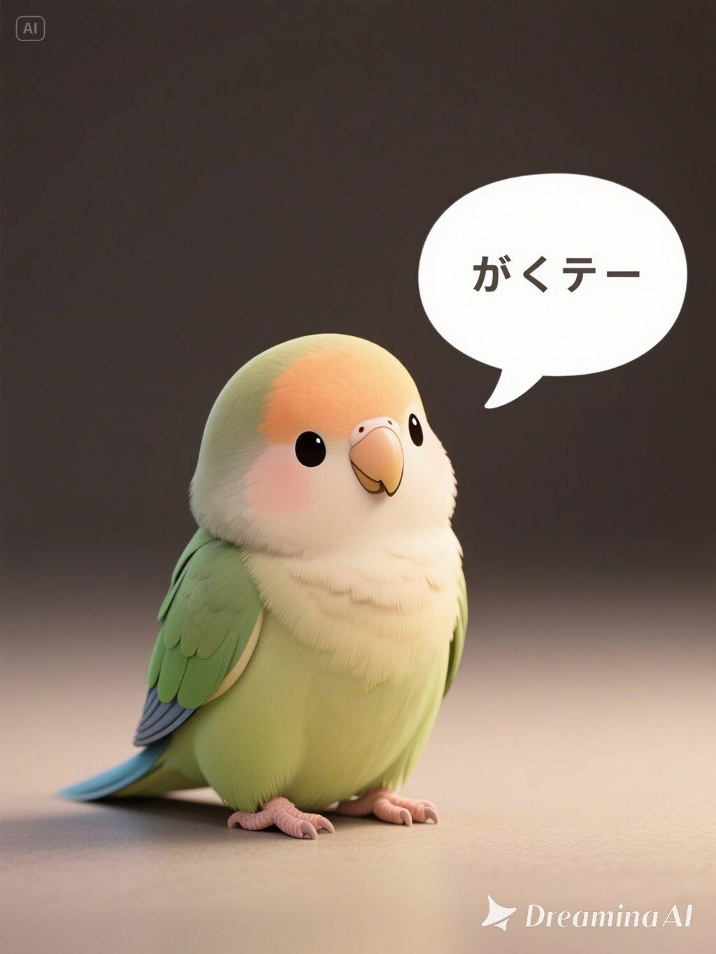 dreaminaで喋るインコさん