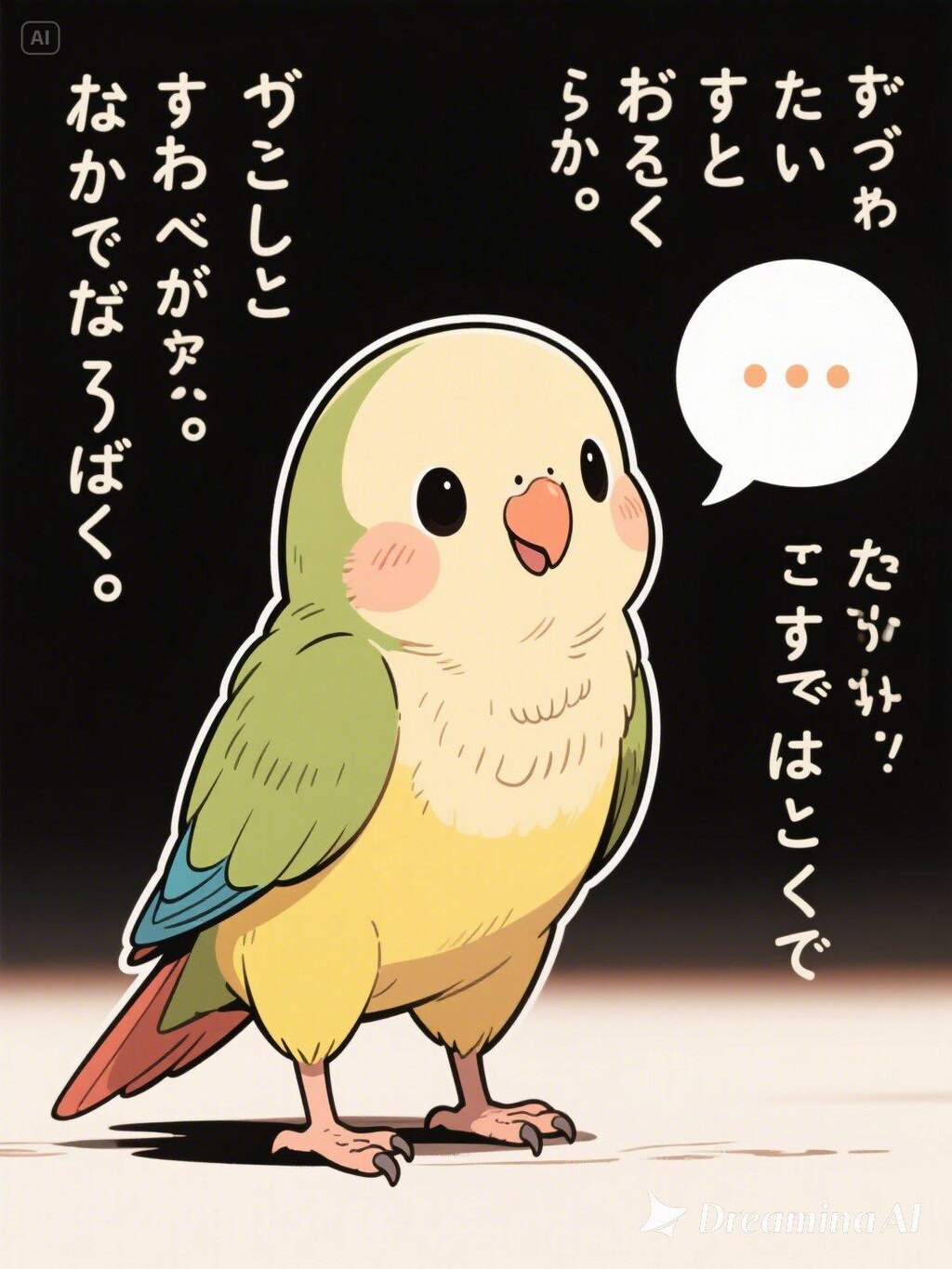 dreaminaで喋るインコさん