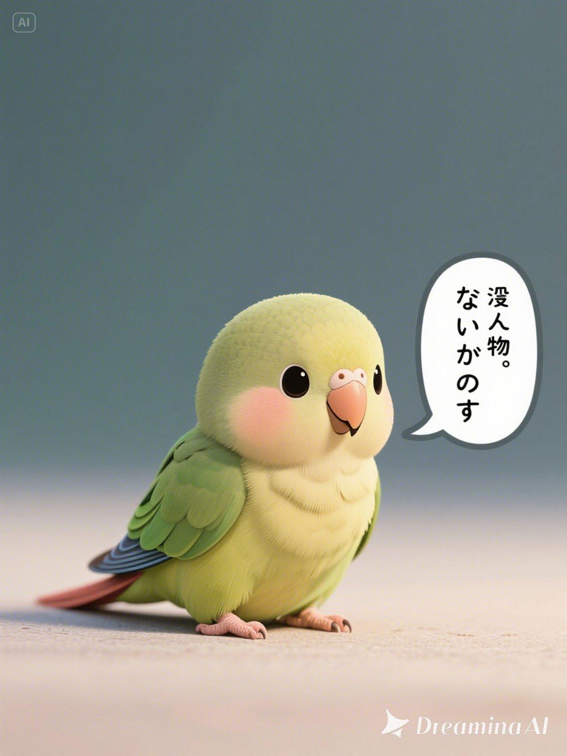dreaminaで喋るインコさん | の人気AIイラスト・グラビア