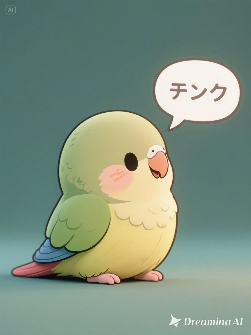 dreaminaで喋るインコさん