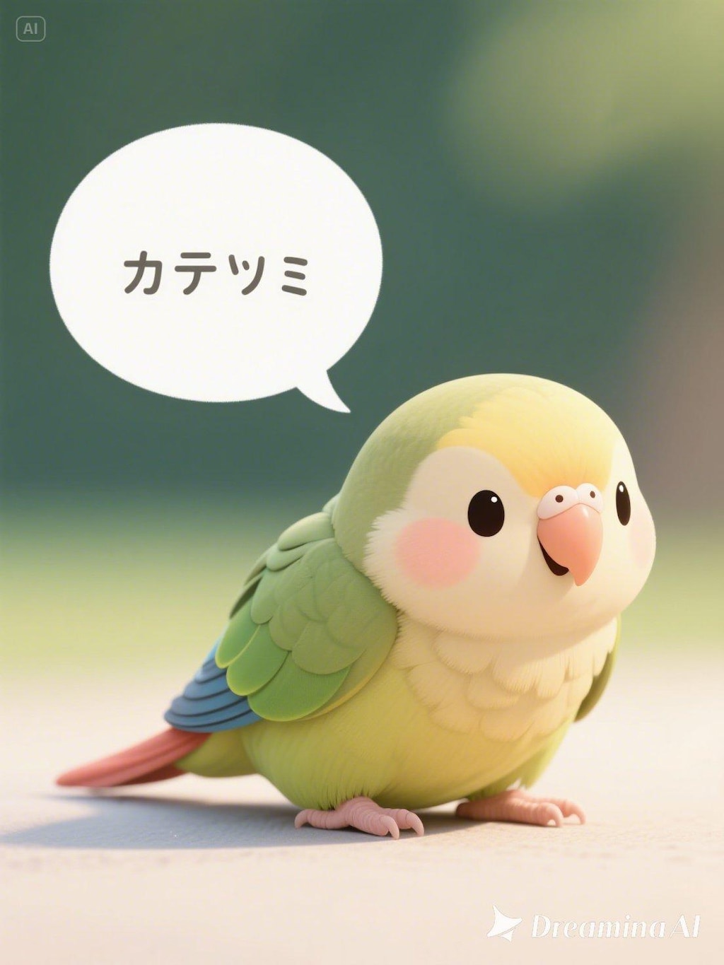 dreaminaで喋るインコさん