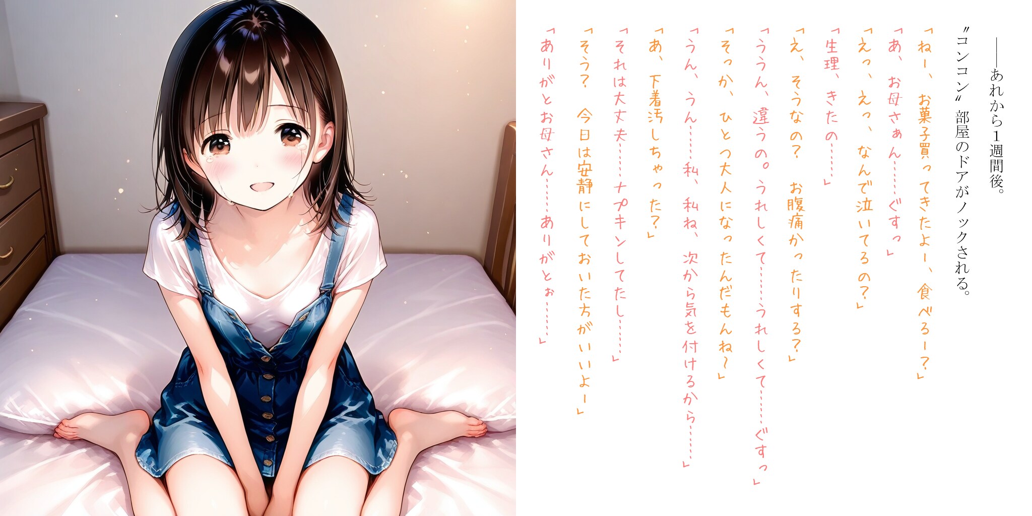 (1週間後) (初潮)