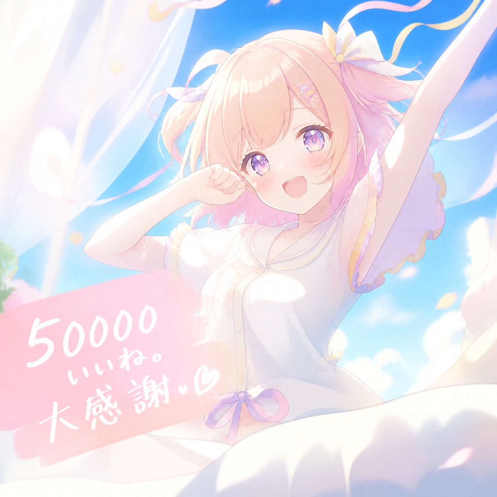 【祝】50,000いいね。ありがとうございます！  GPTimages2.0