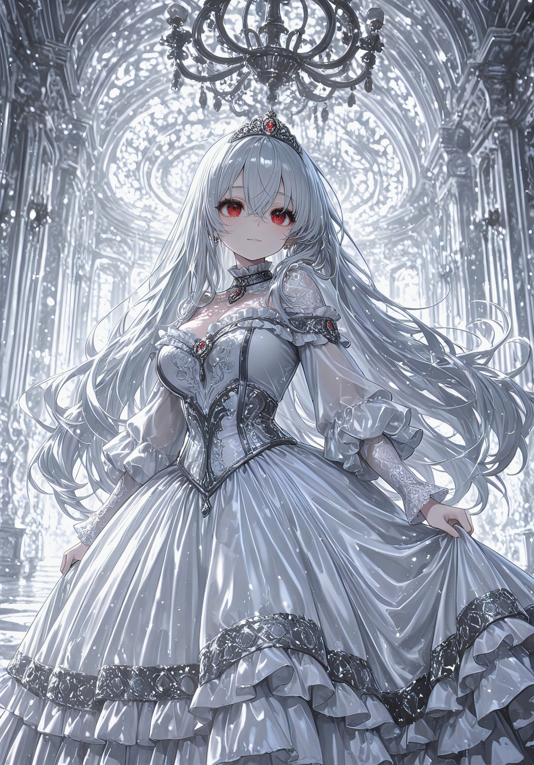 白銀のフリルに宿る王威