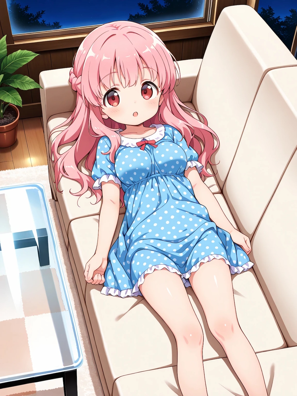 おやすみ前のりなちゃん