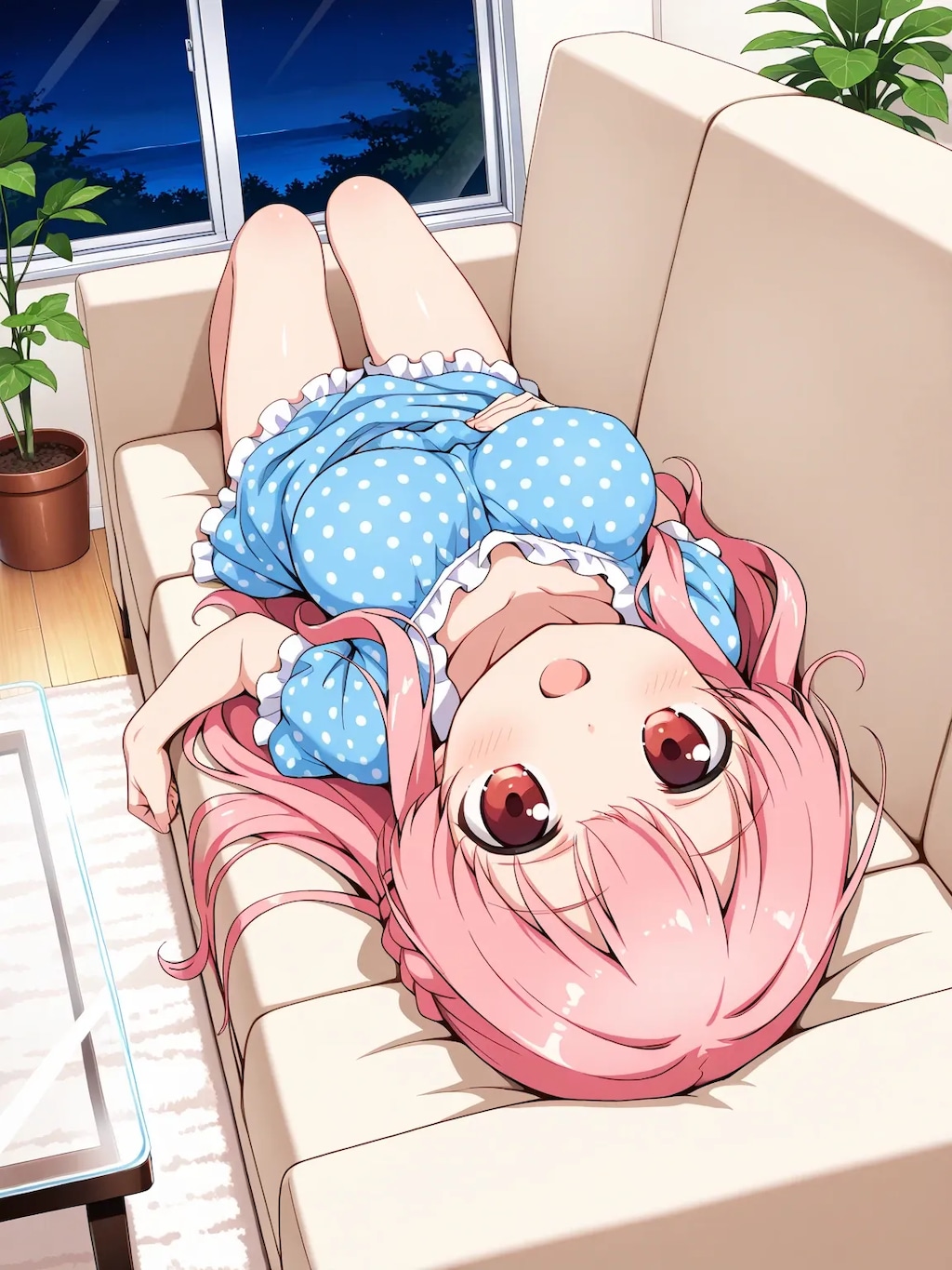 おやすみ前のりなちゃん
