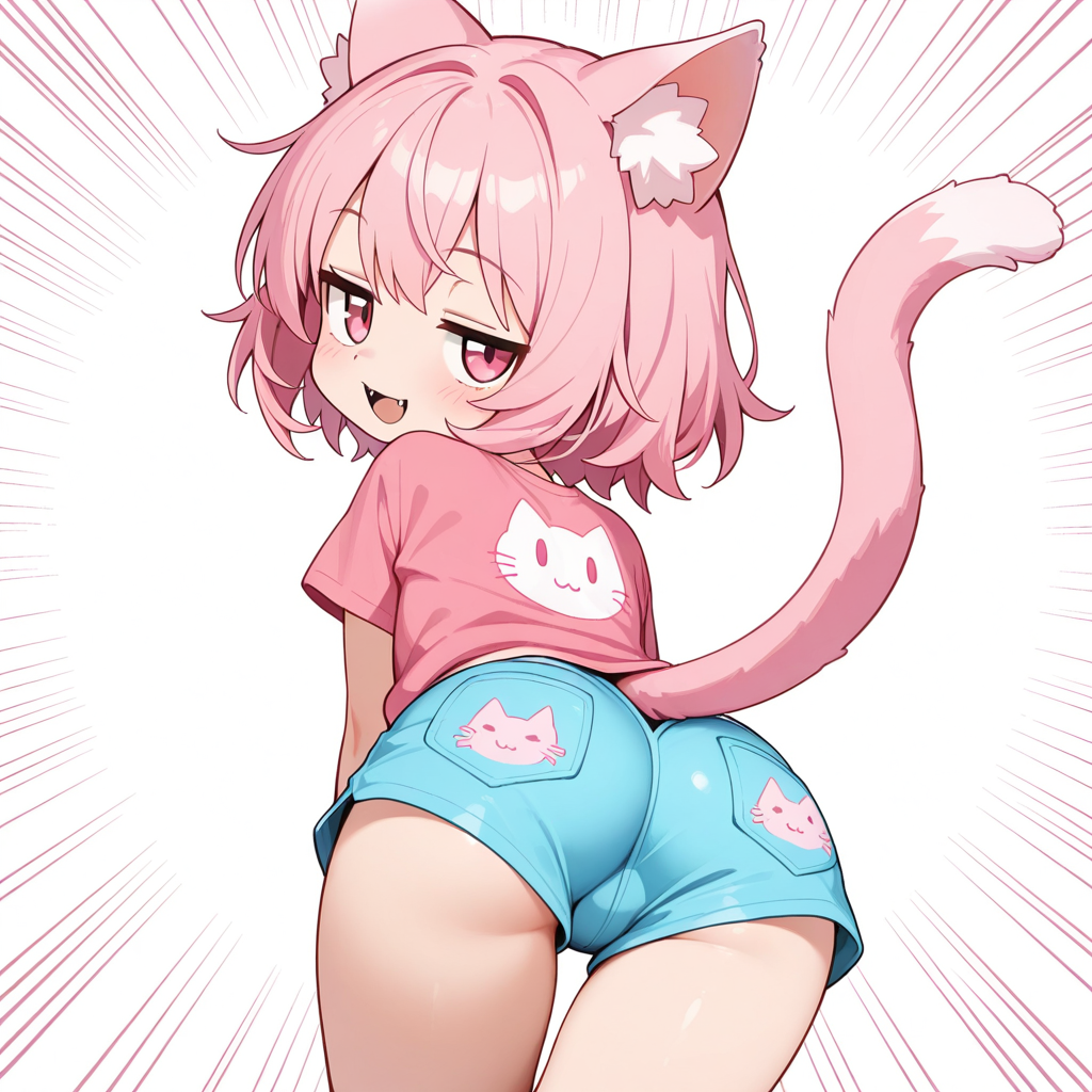 ねこちゃんのショートぱんちゅ！！