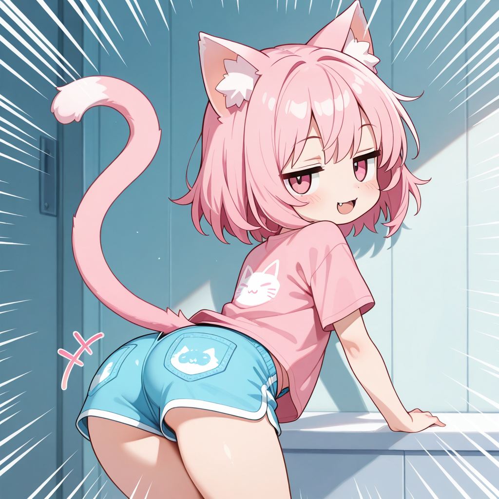 ねこちゃんのショートぱんちゅ！！