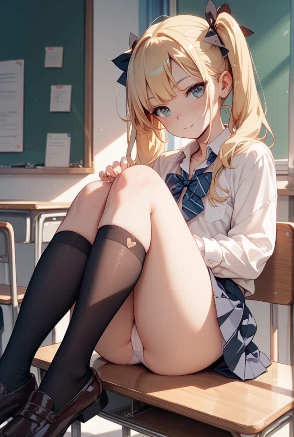 誰もいない教室、君と目が合う瞬間