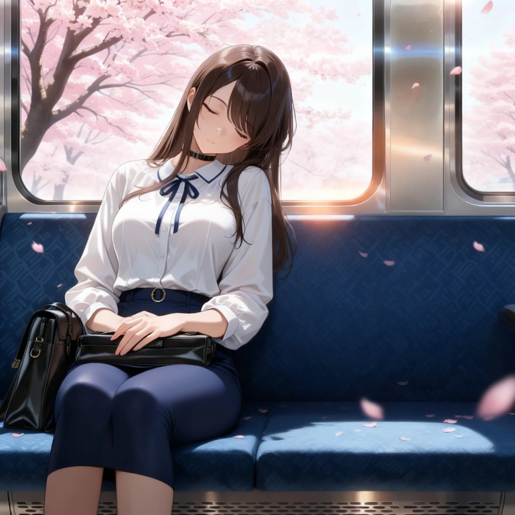 電車でうたた寝