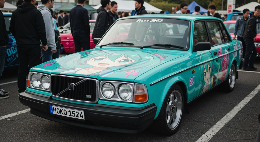 初音ミクボルボセダン痛車