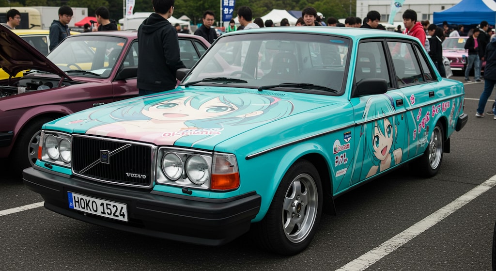 初音ミクボルボセダン痛車