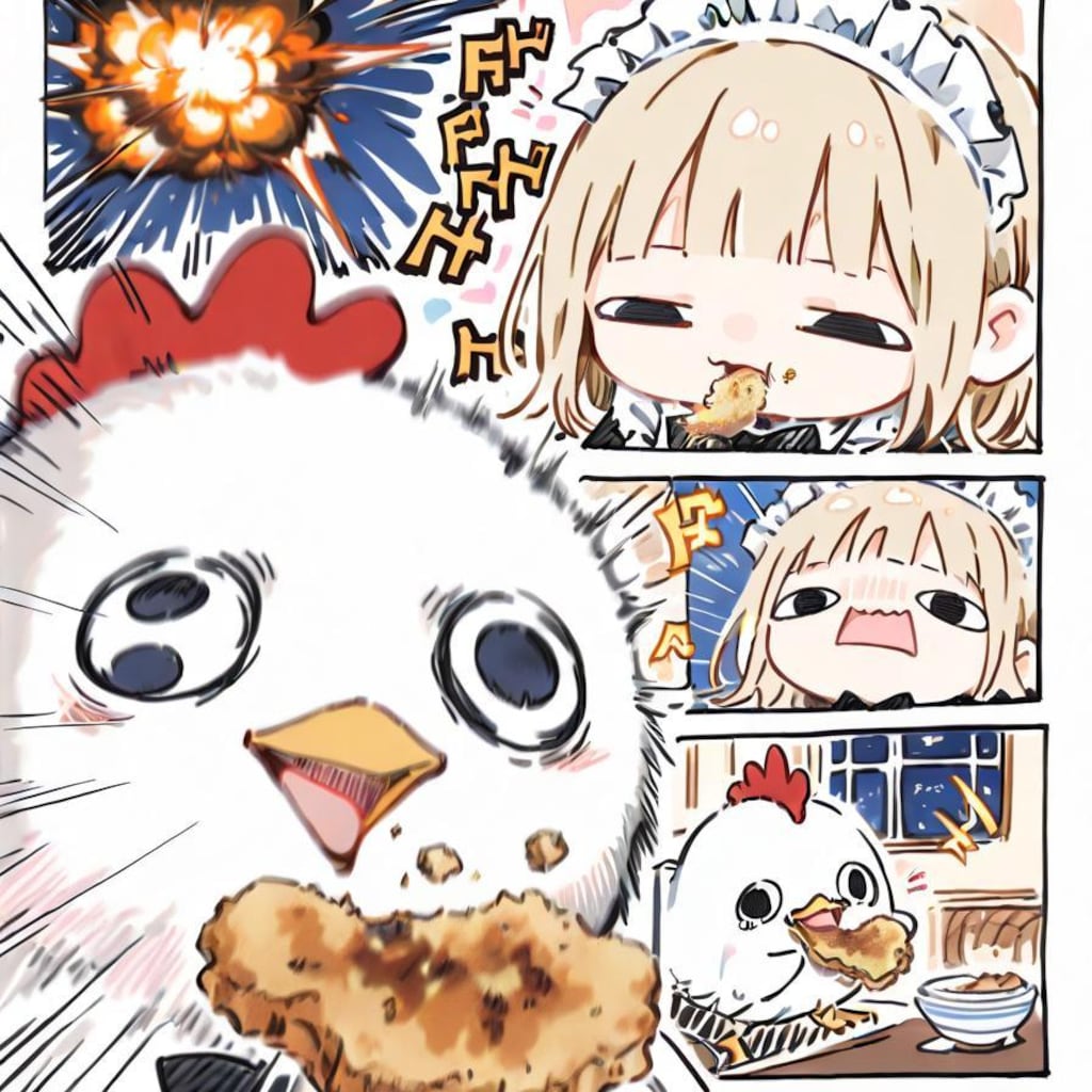 誇 張 し 過 ぎ た フ ラ イ ド チ キ ン 💥💥💥