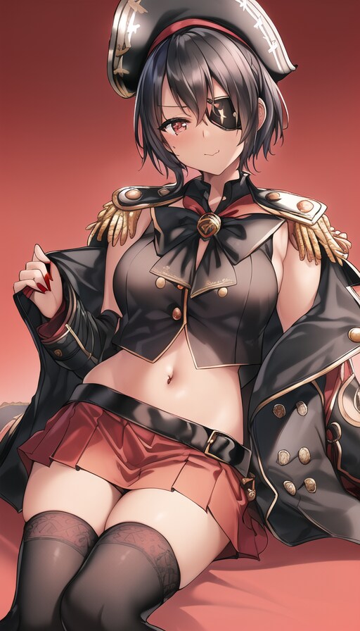女海賊（宝鐘マリンのコスプレ中の褐色美女）