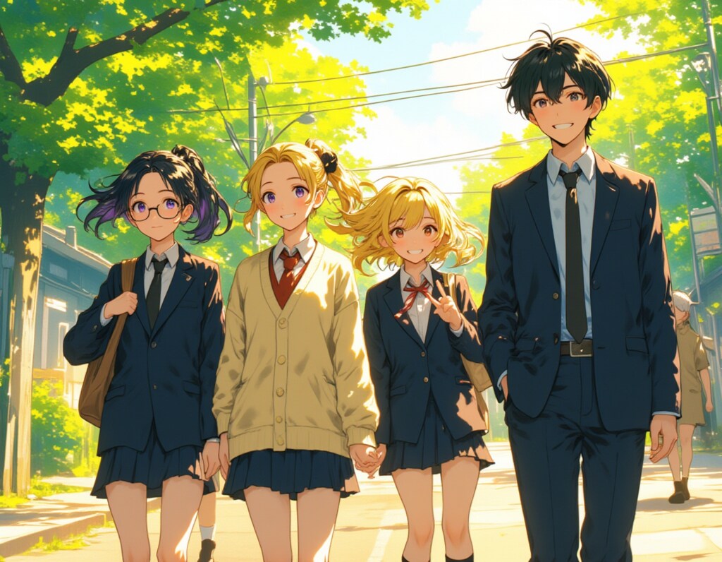 【樹海のかみさま】朝の通学路、青葉と好感度コントロールの波乱