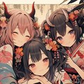 酔っ払い着物女子会 2枚目