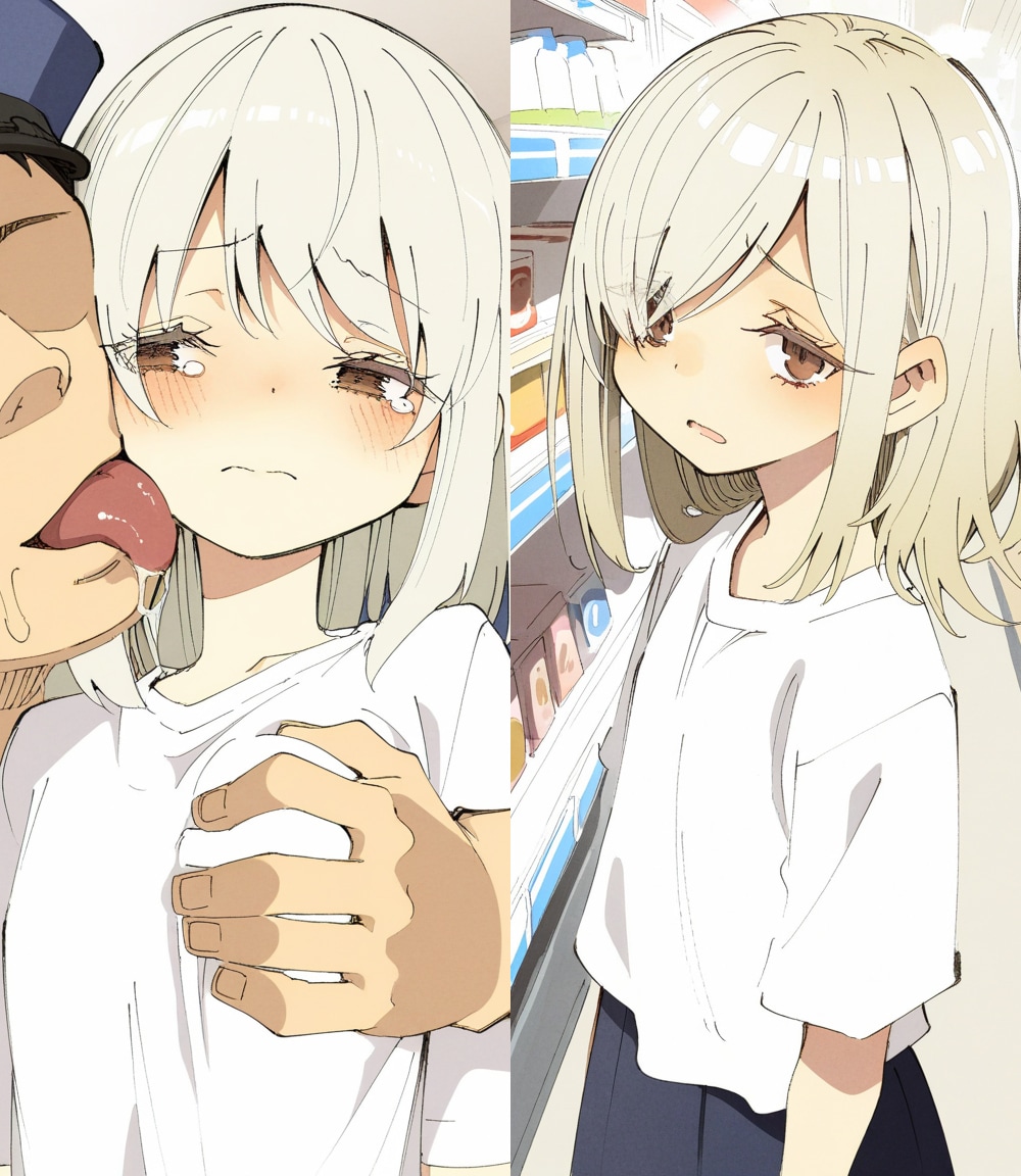 汚まわりさんに万引きを疑われた幸薄ちゃん