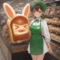 うさ耳パン販売員 4枚目
