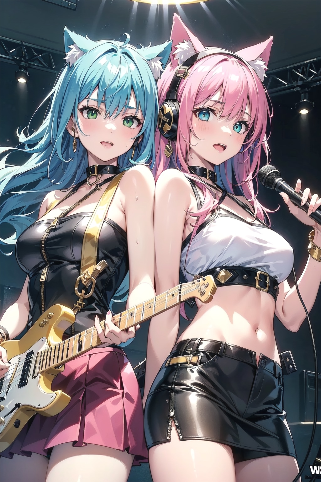 猫耳姉妹デュオ「BLACK CATS」🎸🐱🐱🎤